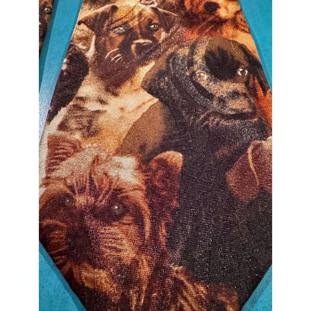 Steven Harris‎ Novelty Tie – Dog Print Design 🐾